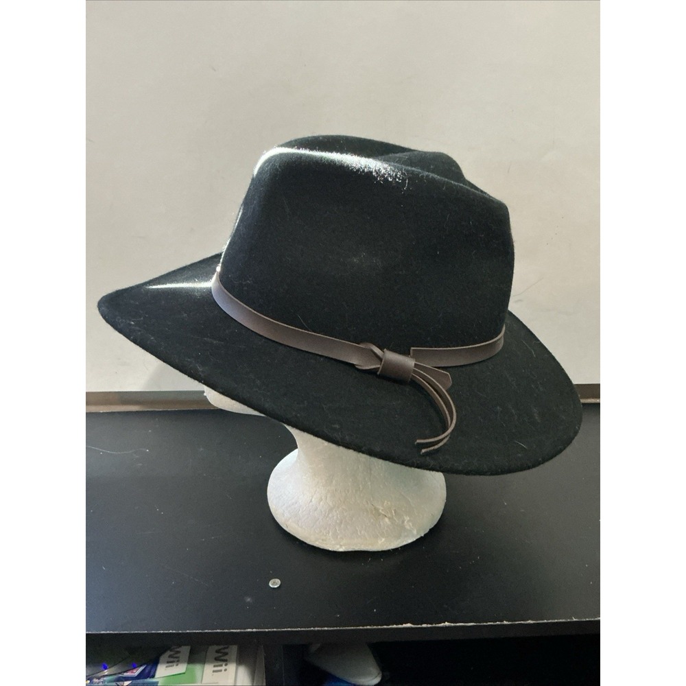 Dorfman Pacific Lana Hat Mens OS Black 100% Wool Felt Vintage Cowboy Hat